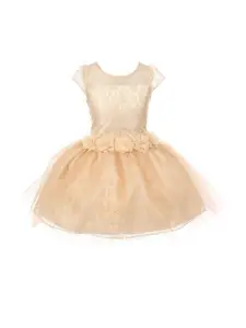 Shahina Fashion Girls Satin Sleeveless Birthday Party Dress