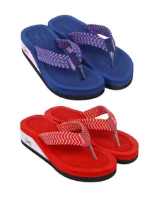 DASHNY Red Rubber Flip Flops