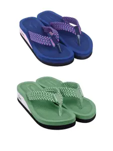 DASHNY Green Rubber Flip Flops