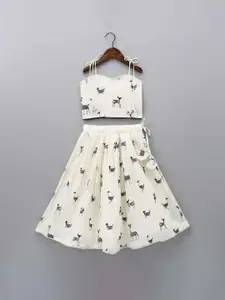 BAESD Girls Embroidered Ready to Wear Lehenga & Blouse