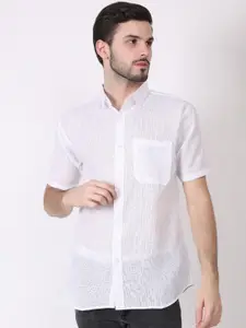 QUMASH FASHION Men Spread Collar Comfort Slim Fit Casual Shirt