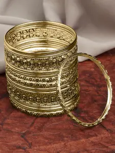 OOMPH Set Of 18 Antique Bangles