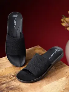 FLITE Women Textured Rubber Sliders