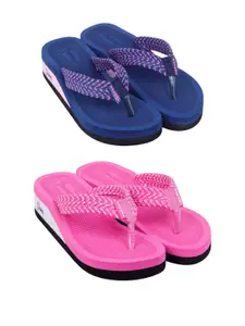 DASHNY Pink Rubber Flip Flops