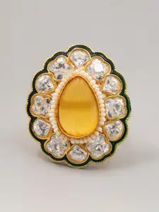 Exotic India Stone Studded Designer Ring