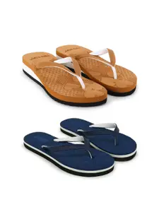 TWO SOFT Women Set of 2 Thong Flip-Flops