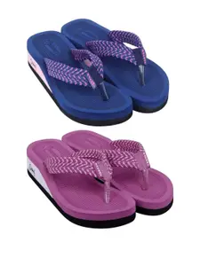 DASHNY Pink Rubber Flip Flops