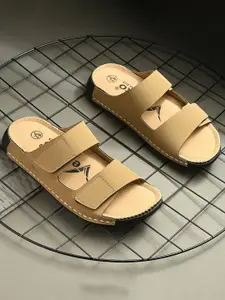Vellinto Men Double Velcro Strap Comfort Sandals
