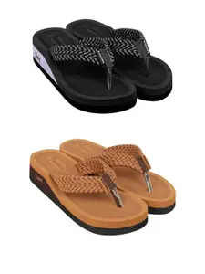 DASHNY Tan Rubber Flip Flops