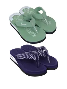 DASHNY Navy Blue Rubber Flip Flops