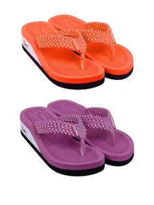 DASHNY Pink Rubber Flip Flops