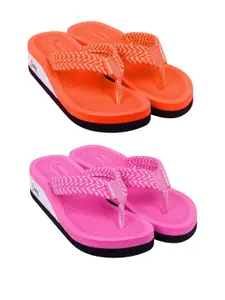 DASHNY Pink Rubber Flip Flops