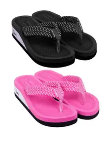 DASHNY Pink Rubber Flip Flops