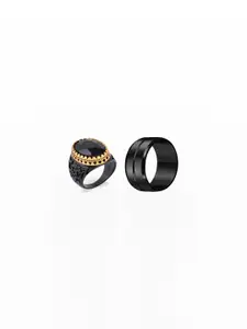 Dynamic Retail Global Men Black Ring