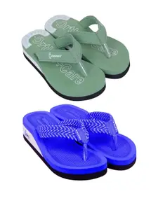 DASHNY Blue Rubber Flip Flops