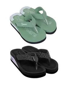 DASHNY Black Rubber Flip Flops