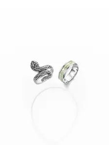 Dynamic Retail Global Men Silver Ring