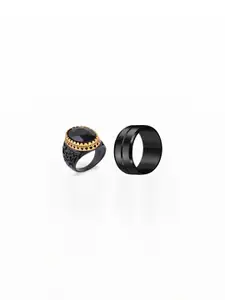 Dynamic Retail Global Men Black Ring