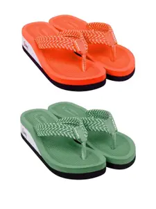 DASHNY Green Rubber Flip Flops