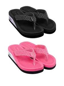 DASHNY Peach Rubber Flip Flops