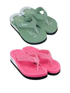 DASHNY Peach Rubber Flip Flops
