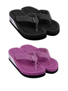 DASHNY Pink Rubber Flip Flops