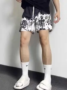 StyleCast Men Abstract Printed High-Rise Shorts