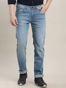 Turtle Men Narrow Tapered Fit Mid-Rise Stretchable Cotton Jeans