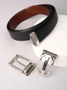 Van Heusen Men Textured Leather Formal Belt
