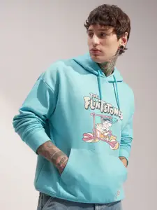 HIGHLANDER Warner Bros Flintstone Men Flintstones Print Hooded Sweatshirt