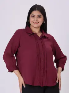 Style Quotient Plus Size Spread Collar Smart Formal Shirt