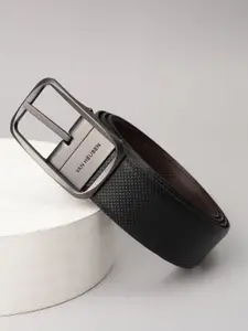 Van Heusen Men Textured Leather Formal Belt