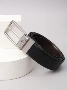 Peter England Men Textured Leather Formal Belt