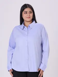 Style Quotient Plus Size Spread Collar Smart Formal Shirt