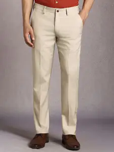 Louis Philippe Men Mid Rise Slim Fit Formal Trousers