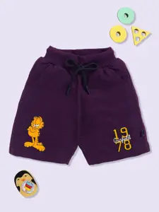 YK X Minute Mirth Boys Garfield Printed Above Knee Shorts