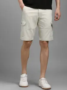 Louis Philippe Sport Men Solid Slim Fit Mid-Rise Cotton Shorts