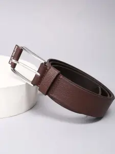 Louis Philippe Men Textured Leather Belt