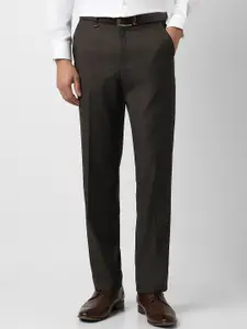 Van Heusen Men Regular Fit Mid-Rise Formal Trousers