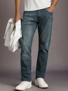 Louis Philippe Jeans Men Slim Fit Mid-Rise Light Fade Jeans