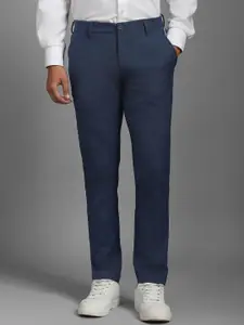 Louis Philippe Men Slim Fit Mid-Rise Trousers