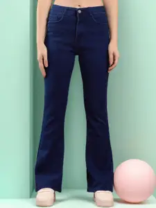 DressBerry Women Vegas Bootcut High-Rise Clean Look No Fade Stretchable Jeans