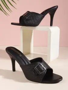 DressBerry Party Slim Heeled Peep Toes with Buckles