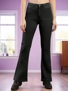 DressBerry Women Vegas Bootcut High-Rise Clean Look No Fade Stretchable Jeans