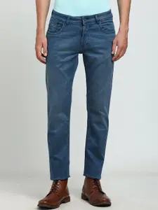 Turtle Men Narrow Tapered Fit Mid-Rise Stretchable Jeans