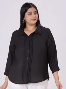 Style Quotient Plus Size Spread Collar Smart Formal Shirt
