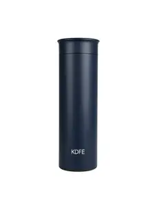 iSWEVEN Blue Single Stainless Steel Solid Double Wall Vacuum Water Bottle-450ml