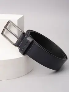 Peter England Men Textured Leather Formal Belt