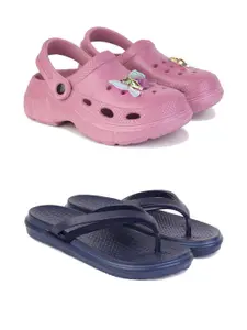 DRACKFOOT Women Pack Of 2 Flip Flops