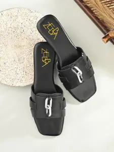 Zebba Women Open Toe Flats